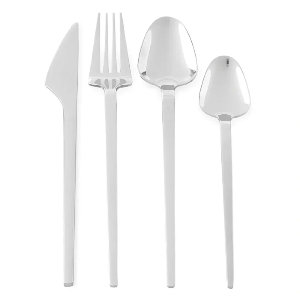 JONATHAN ADLER | Vienna 24-PC Flatware Set - Silver - NEW